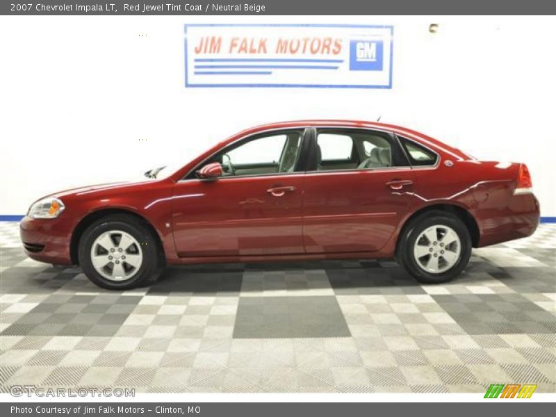 Red Jewel Tint Coat / Neutral Beige 2007 Chevrolet Impala LT