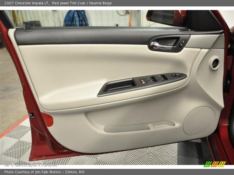 Red Jewel Tint Coat / Neutral Beige 2007 Chevrolet Impala LT