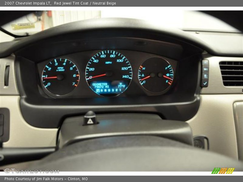 Red Jewel Tint Coat / Neutral Beige 2007 Chevrolet Impala LT