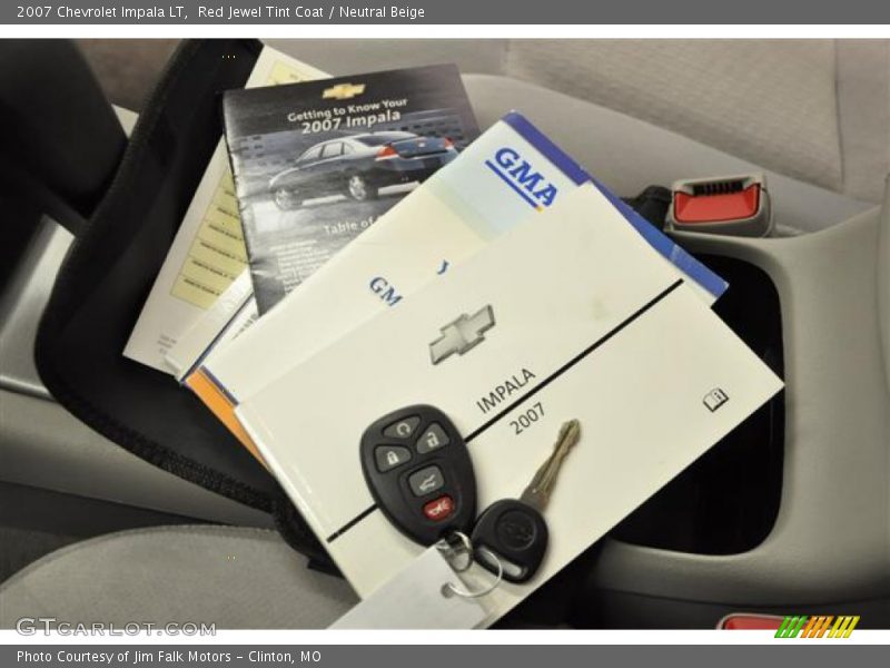 Red Jewel Tint Coat / Neutral Beige 2007 Chevrolet Impala LT