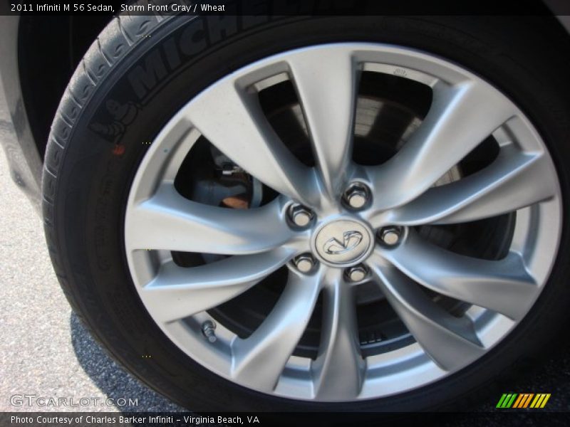 Storm Front Gray / Wheat 2011 Infiniti M 56 Sedan