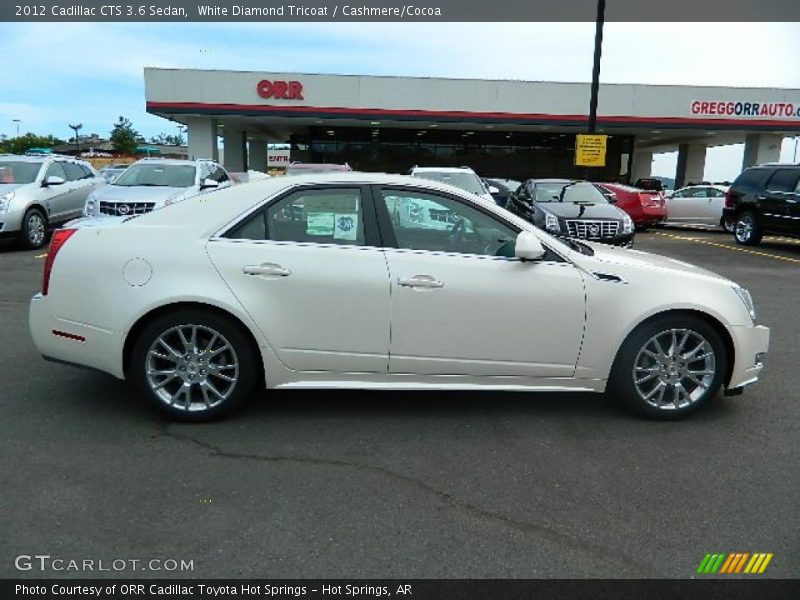 White Diamond Tricoat / Cashmere/Cocoa 2012 Cadillac CTS 3.6 Sedan