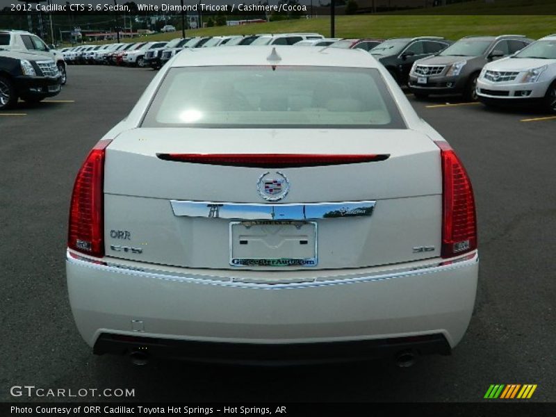 White Diamond Tricoat / Cashmere/Cocoa 2012 Cadillac CTS 3.6 Sedan