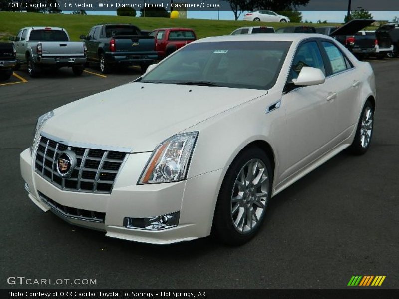 White Diamond Tricoat / Cashmere/Cocoa 2012 Cadillac CTS 3.6 Sedan