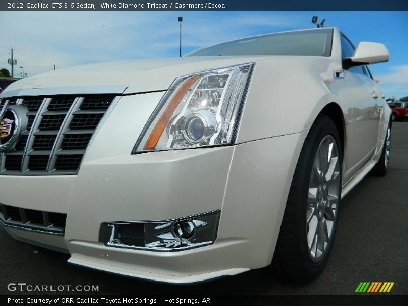 White Diamond Tricoat / Cashmere/Cocoa 2012 Cadillac CTS 3.6 Sedan