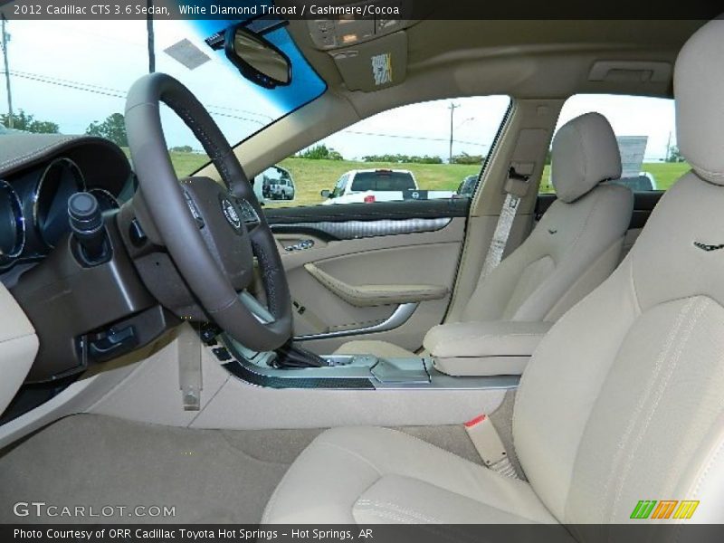 White Diamond Tricoat / Cashmere/Cocoa 2012 Cadillac CTS 3.6 Sedan