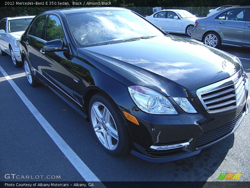 Black / Almond/Black 2012 Mercedes-Benz E 350 Sedan