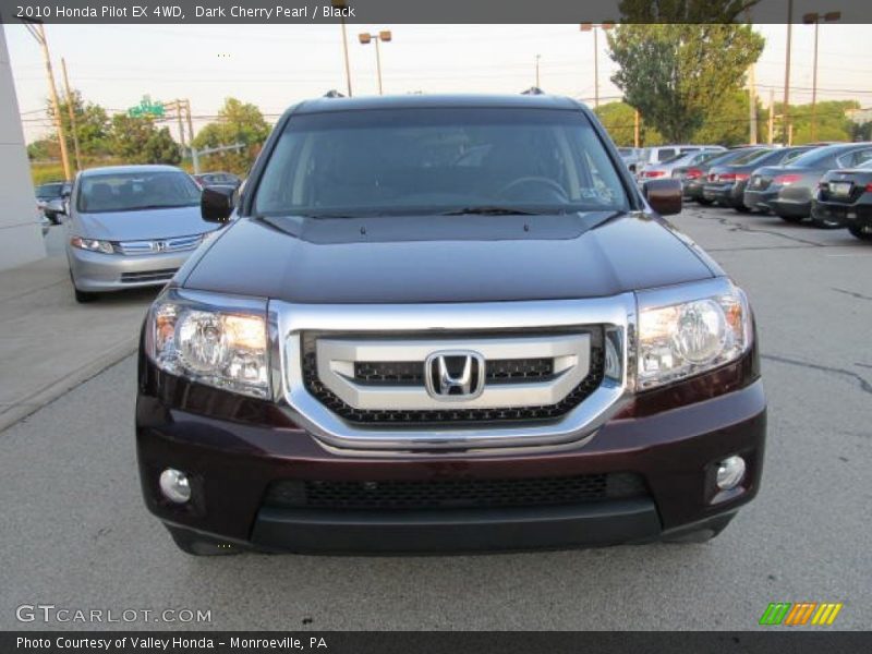 Dark Cherry Pearl / Black 2010 Honda Pilot EX 4WD