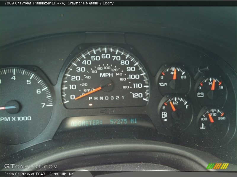 Graystone Metallic / Ebony 2009 Chevrolet TrailBlazer LT 4x4