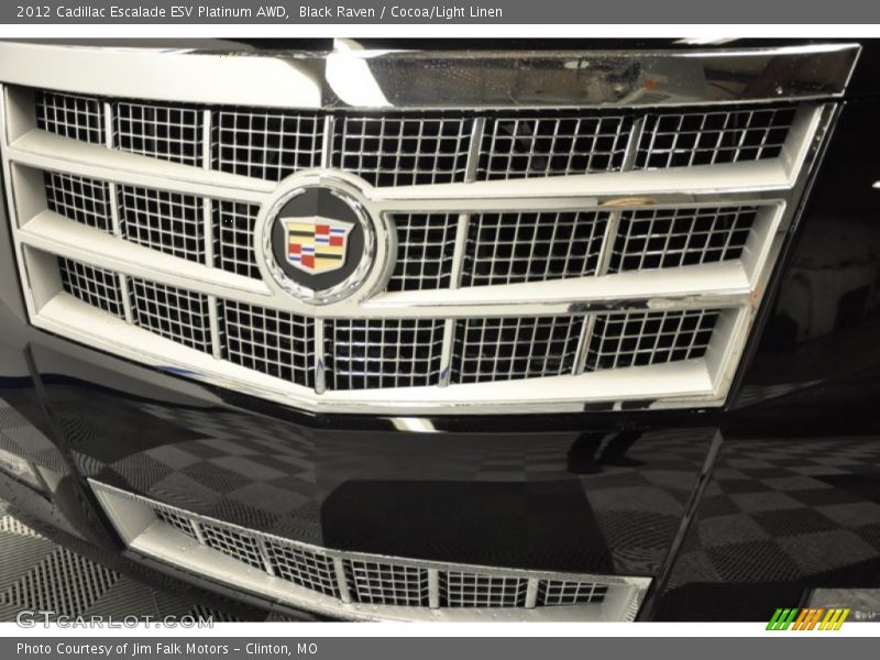 Black Raven / Cocoa/Light Linen 2012 Cadillac Escalade ESV Platinum AWD