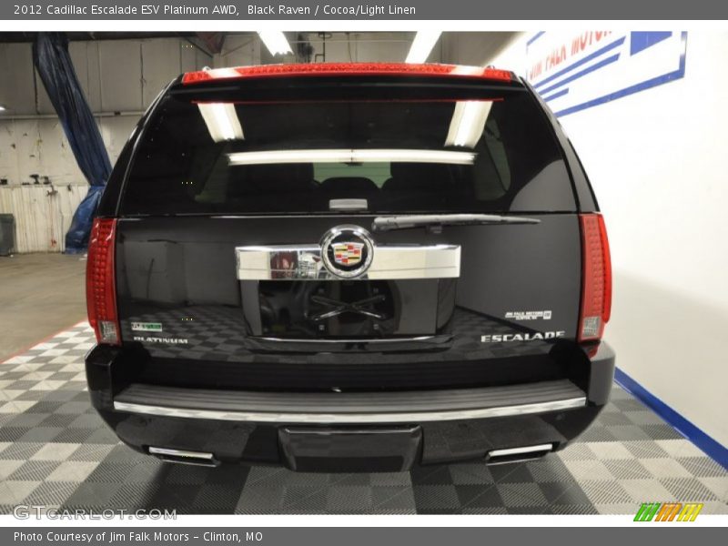 Black Raven / Cocoa/Light Linen 2012 Cadillac Escalade ESV Platinum AWD