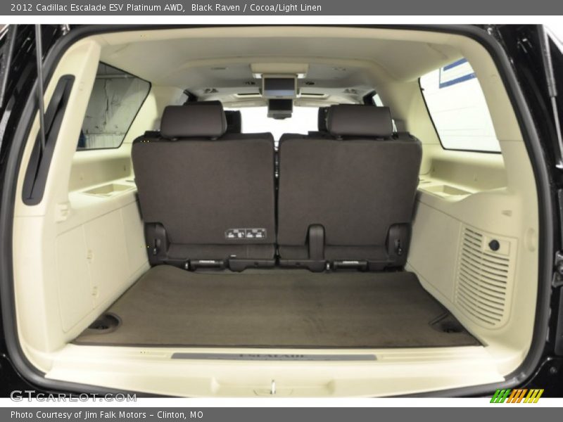  2012 Escalade ESV Platinum AWD Trunk