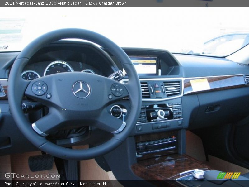 Black / Chestnut Brown 2011 Mercedes-Benz E 350 4Matic Sedan