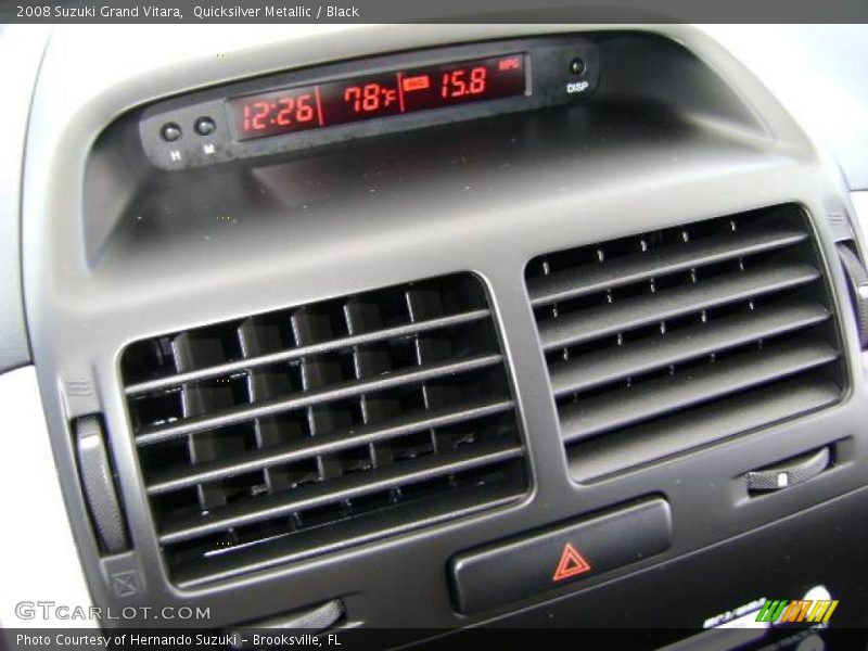 Quicksilver Metallic / Black 2008 Suzuki Grand Vitara