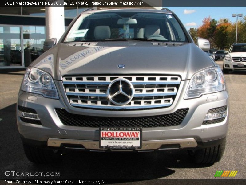 Palladium Silver Metallic / Ash 2011 Mercedes-Benz ML 350 BlueTEC 4Matic