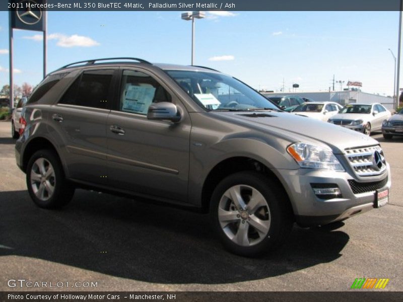 Palladium Silver Metallic / Ash 2011 Mercedes-Benz ML 350 BlueTEC 4Matic