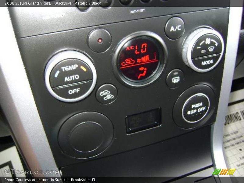 Quicksilver Metallic / Black 2008 Suzuki Grand Vitara