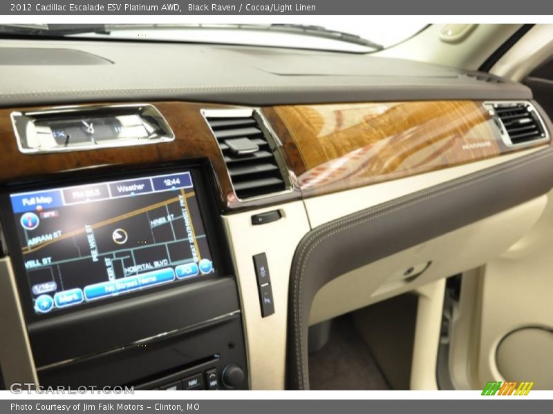 Black Raven / Cocoa/Light Linen 2012 Cadillac Escalade ESV Platinum AWD