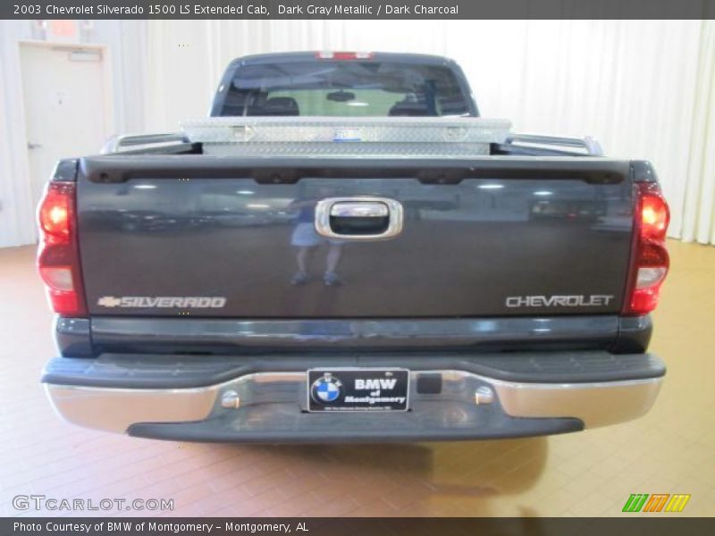 Dark Gray Metallic / Dark Charcoal 2003 Chevrolet Silverado 1500 LS Extended Cab