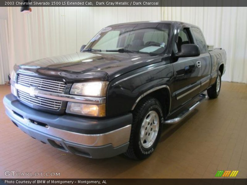 Dark Gray Metallic / Dark Charcoal 2003 Chevrolet Silverado 1500 LS Extended Cab