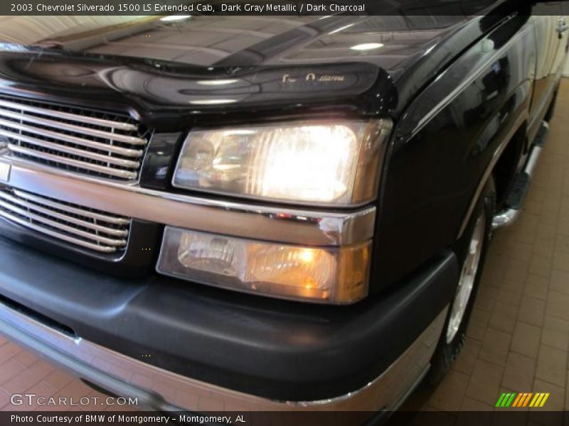 Dark Gray Metallic / Dark Charcoal 2003 Chevrolet Silverado 1500 LS Extended Cab