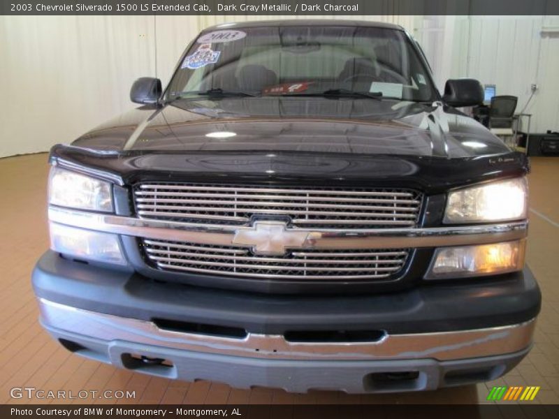 Dark Gray Metallic / Dark Charcoal 2003 Chevrolet Silverado 1500 LS Extended Cab