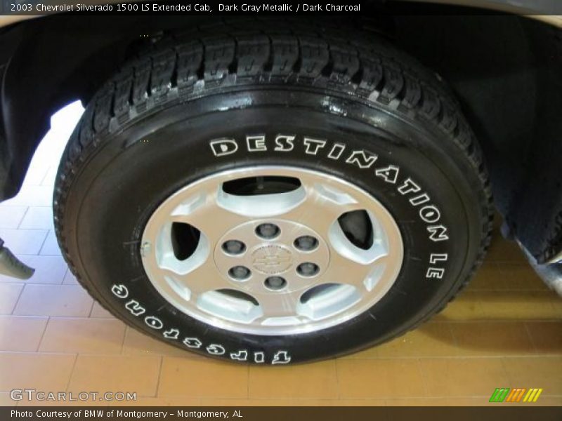 Dark Gray Metallic / Dark Charcoal 2003 Chevrolet Silverado 1500 LS Extended Cab