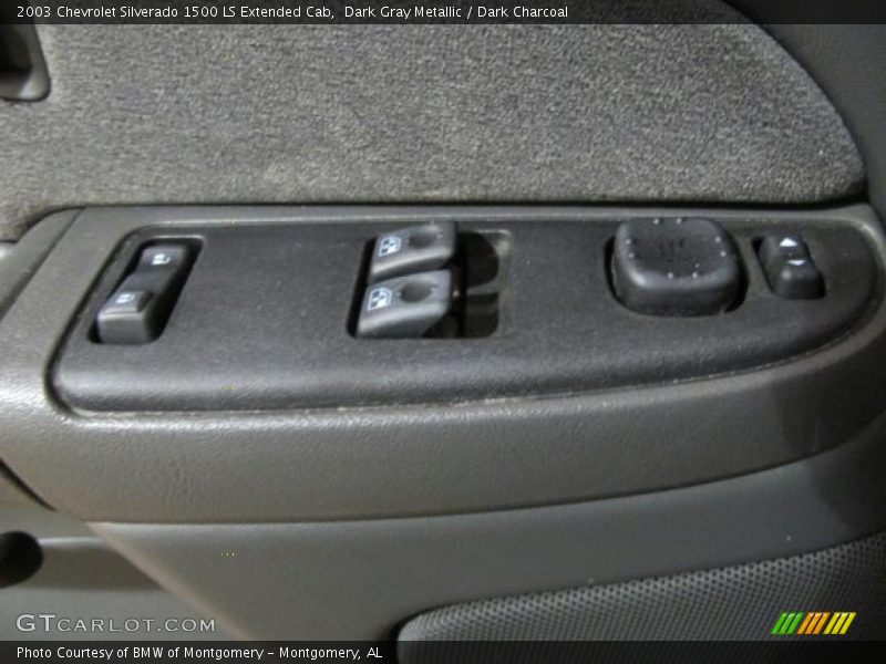 Dark Gray Metallic / Dark Charcoal 2003 Chevrolet Silverado 1500 LS Extended Cab