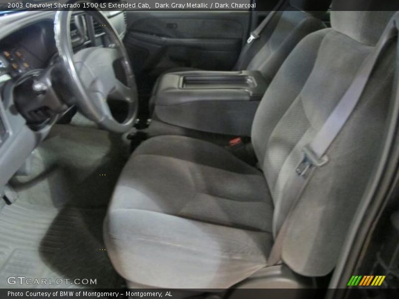 Dark Gray Metallic / Dark Charcoal 2003 Chevrolet Silverado 1500 LS Extended Cab