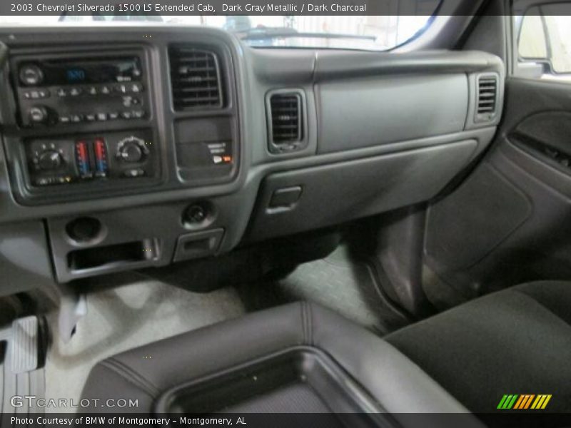 Dark Gray Metallic / Dark Charcoal 2003 Chevrolet Silverado 1500 LS Extended Cab