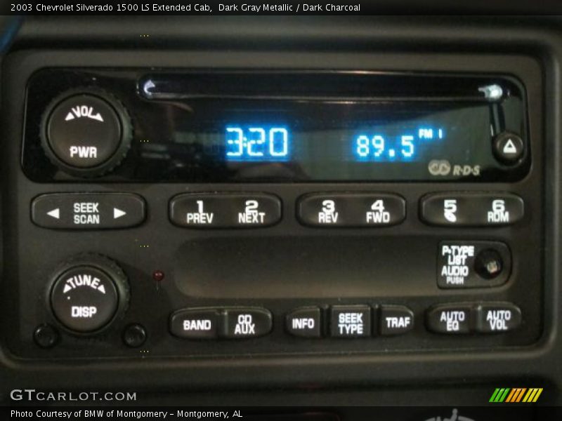 Dark Gray Metallic / Dark Charcoal 2003 Chevrolet Silverado 1500 LS Extended Cab
