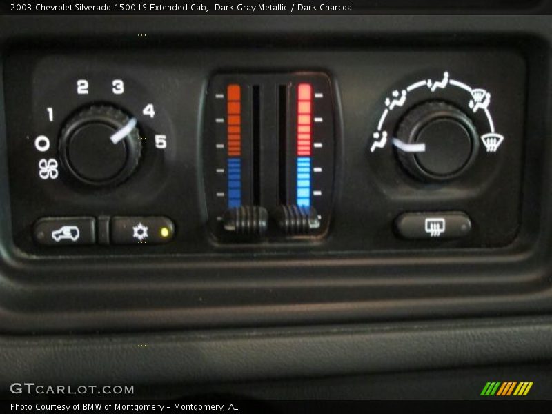 Dark Gray Metallic / Dark Charcoal 2003 Chevrolet Silverado 1500 LS Extended Cab