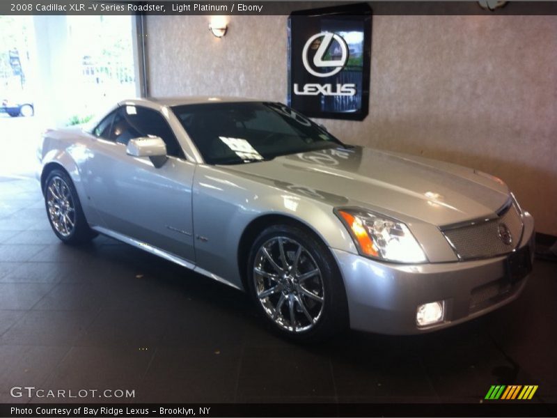 Light Platinum / Ebony 2008 Cadillac XLR -V Series Roadster