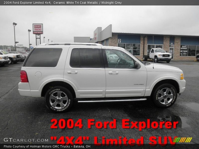 Ceramic White Tri Coat Metallic / Midnight Grey 2004 Ford Explorer Limited 4x4