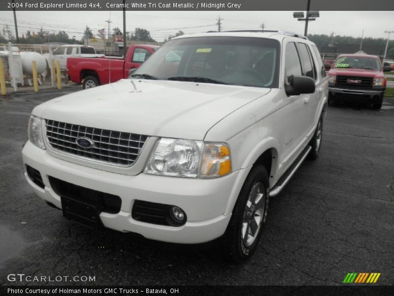 Ceramic White Tri Coat Metallic / Midnight Grey 2004 Ford Explorer Limited 4x4