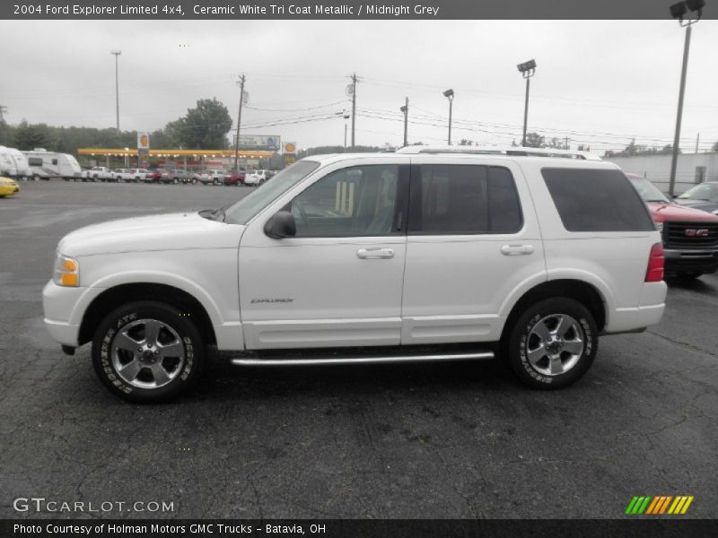 Ceramic White Tri Coat Metallic / Midnight Grey 2004 Ford Explorer Limited 4x4