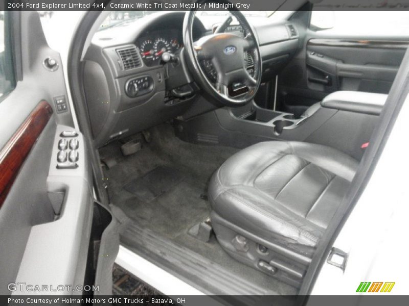 Ceramic White Tri Coat Metallic / Midnight Grey 2004 Ford Explorer Limited 4x4