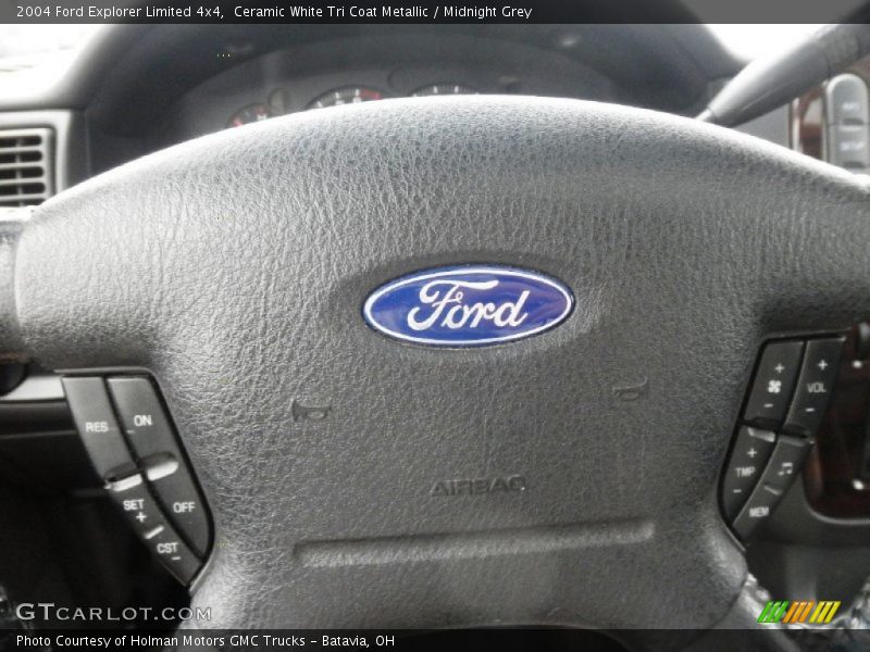 Ceramic White Tri Coat Metallic / Midnight Grey 2004 Ford Explorer Limited 4x4