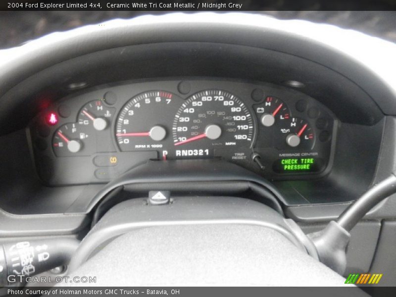 Ceramic White Tri Coat Metallic / Midnight Grey 2004 Ford Explorer Limited 4x4