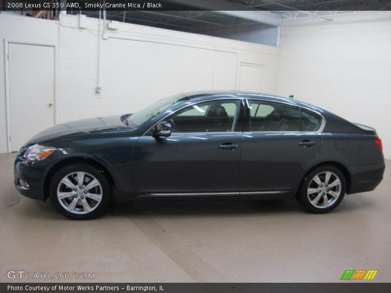 Smoky Granite Mica / Black 2008 Lexus GS 350 AWD
