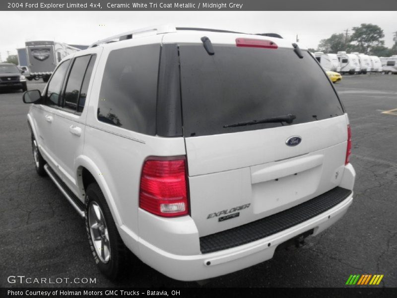 Ceramic White Tri Coat Metallic / Midnight Grey 2004 Ford Explorer Limited 4x4