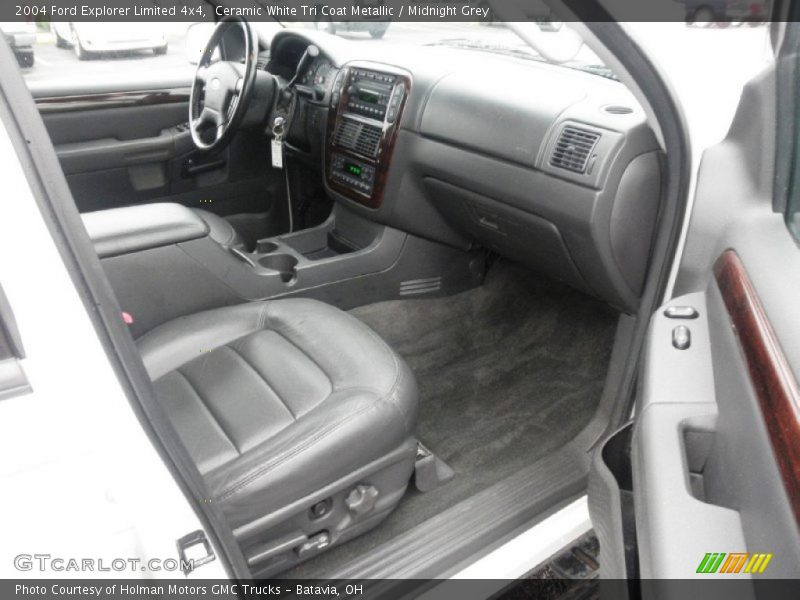 Ceramic White Tri Coat Metallic / Midnight Grey 2004 Ford Explorer Limited 4x4