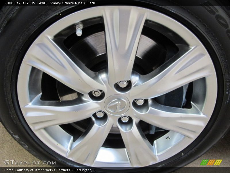 Smoky Granite Mica / Black 2008 Lexus GS 350 AWD