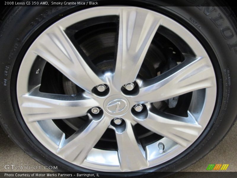 Smoky Granite Mica / Black 2008 Lexus GS 350 AWD