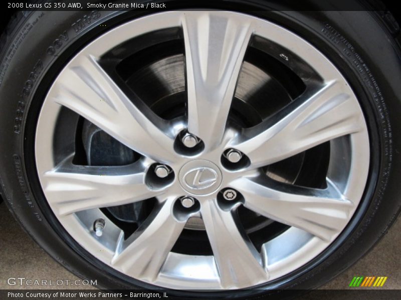 Smoky Granite Mica / Black 2008 Lexus GS 350 AWD