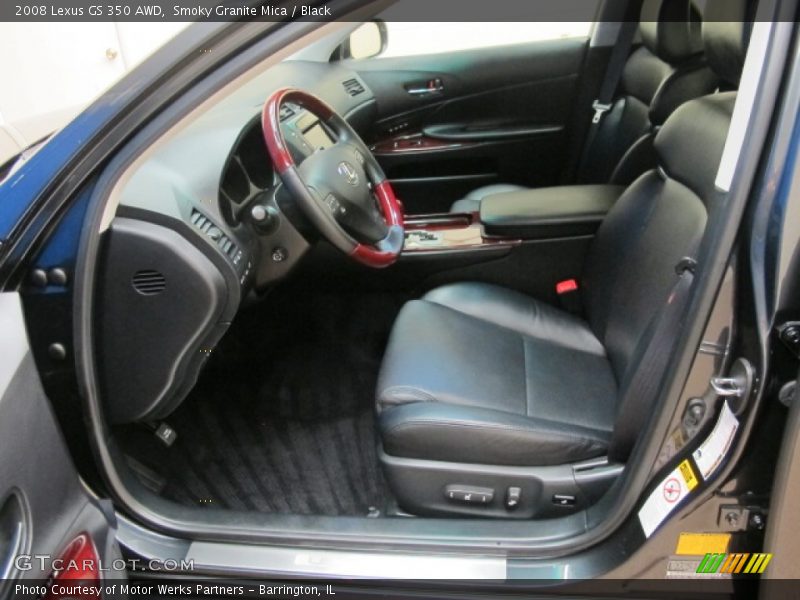 Smoky Granite Mica / Black 2008 Lexus GS 350 AWD