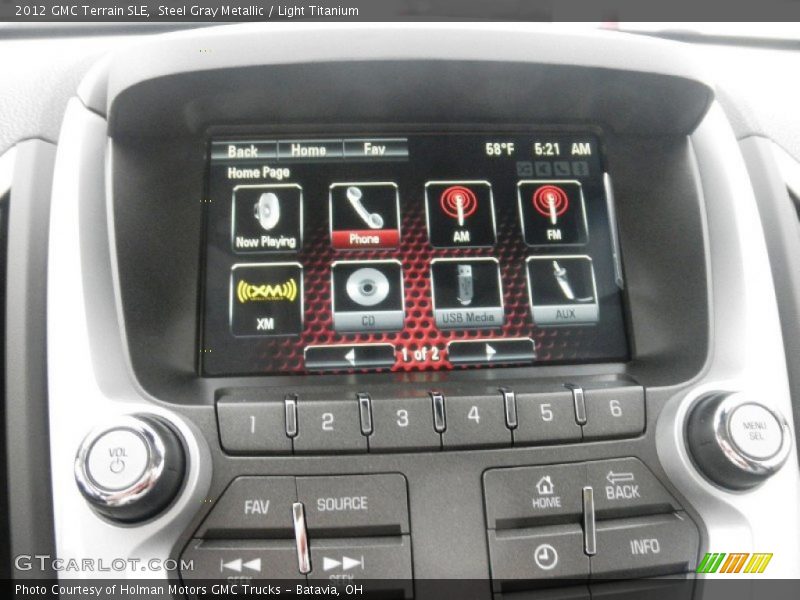 Steel Gray Metallic / Light Titanium 2012 GMC Terrain SLE