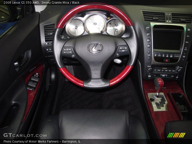 Smoky Granite Mica / Black 2008 Lexus GS 350 AWD