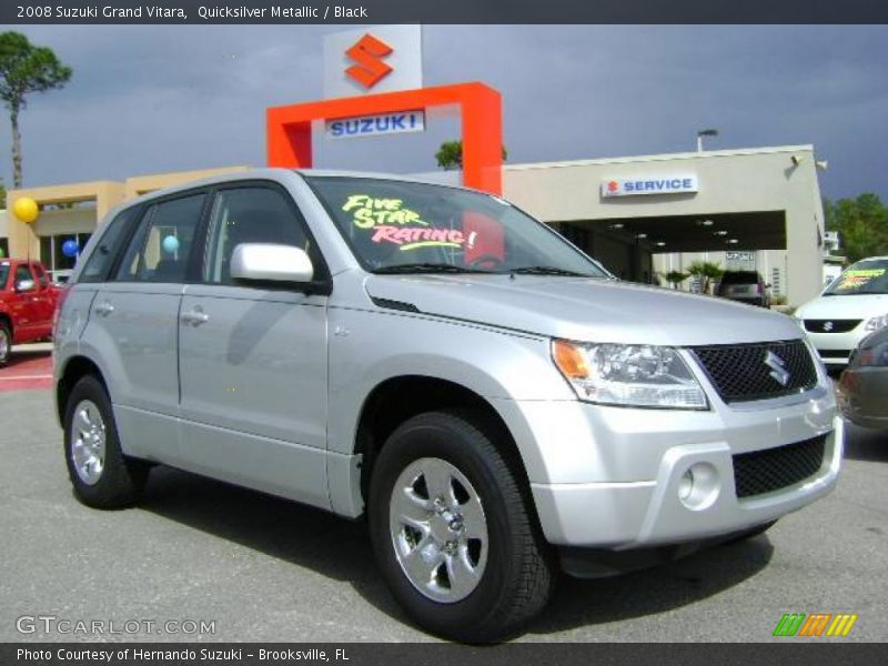 Quicksilver Metallic / Black 2008 Suzuki Grand Vitara