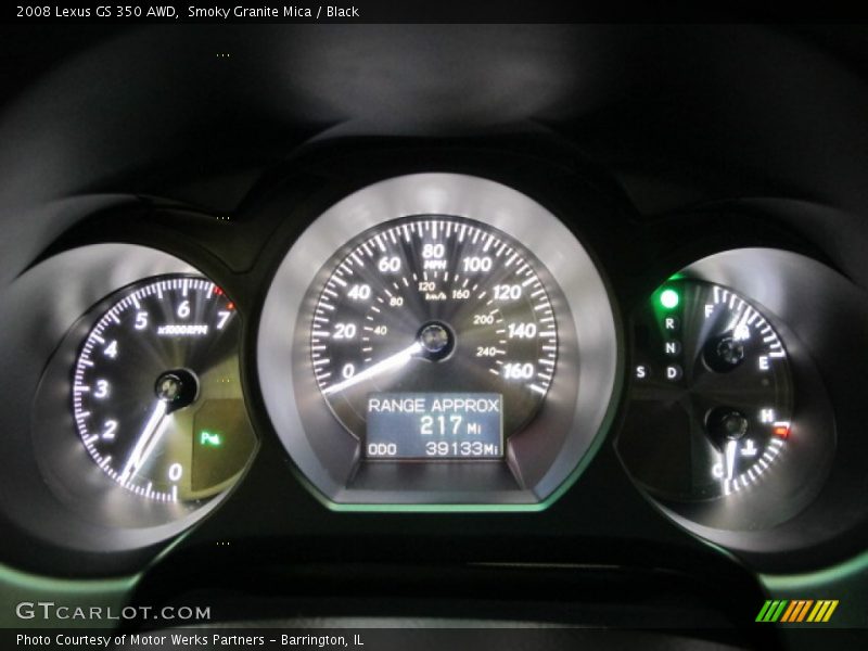 Smoky Granite Mica / Black 2008 Lexus GS 350 AWD